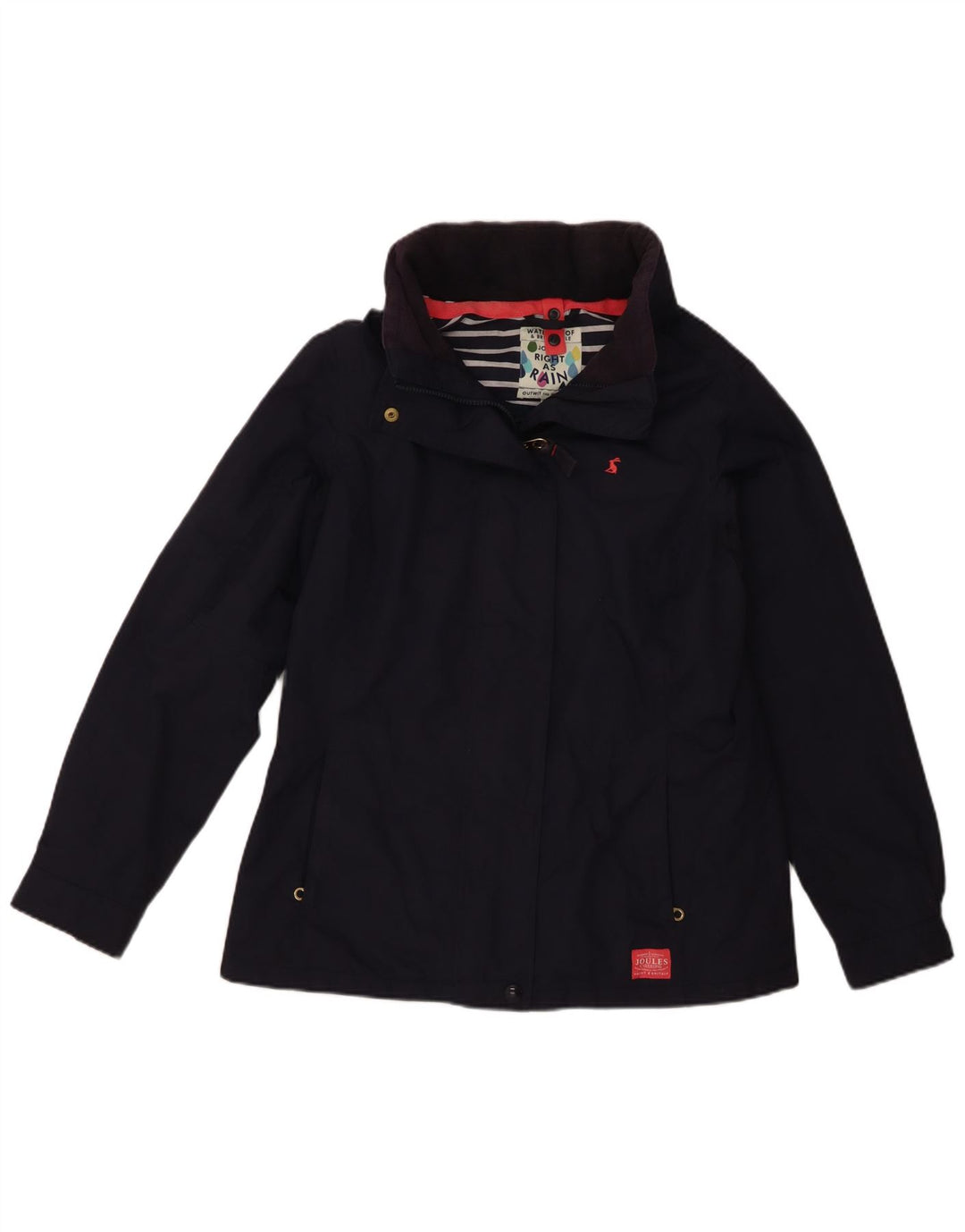 Joules Γυναικείο μπουφάν βροχής UK 12 Medium Navy Blue Polyamide