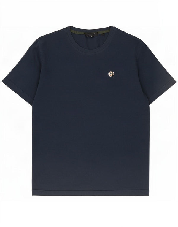 Ted Baker Herren T-Shirt Top Größe 4 Large Marineblau