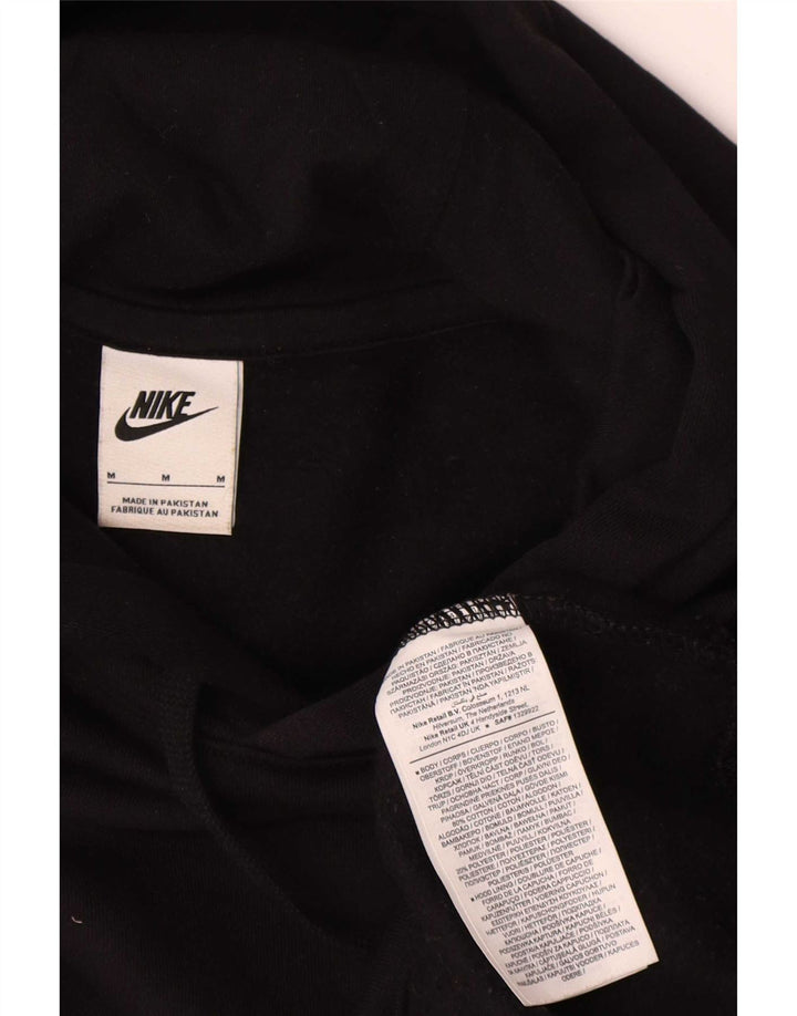 Felpa con cappuccio grafica Nike da uomo in cotone nero medio