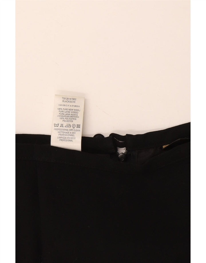 Marks & Spencer Womens St. Michael Pencil Skirt UK 8 Small W26 Black