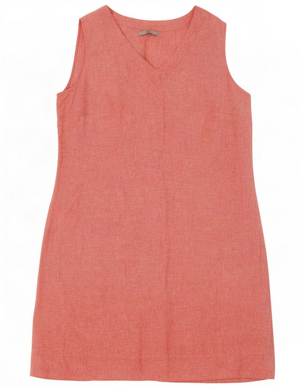 Tu Clothing Γυναικείο Αμάνικο Φόρεμα A-Line UK 20 2XL Pink Linen