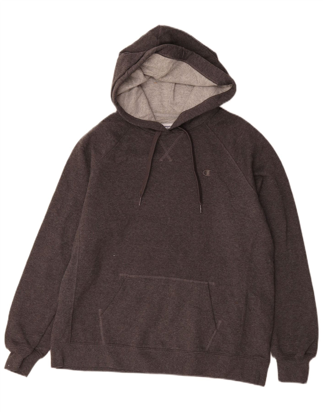 Champion Mens Hoodie Jumper XL Grey Cotton