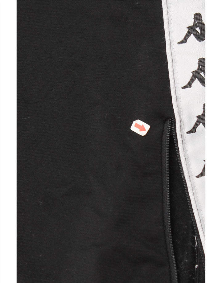 Kappa Mens Graphic Tracksuit Trousers Joggers Medium Black Colourblock
