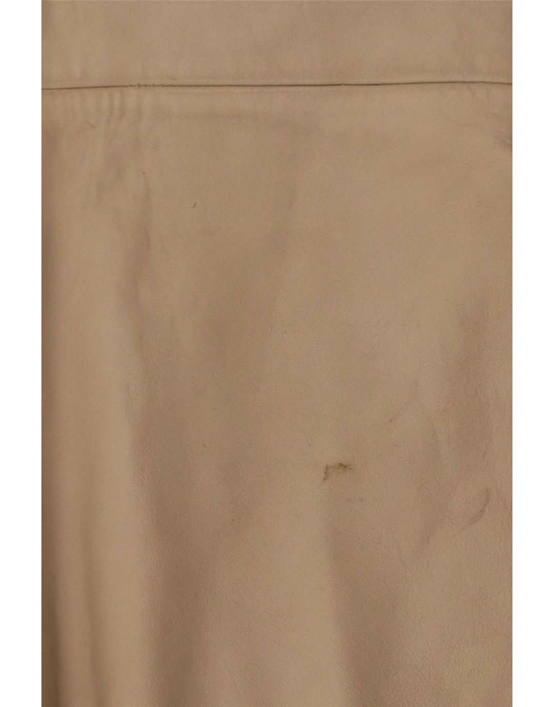Vintage Dame Læder Gilet IT 38 XS Beige
