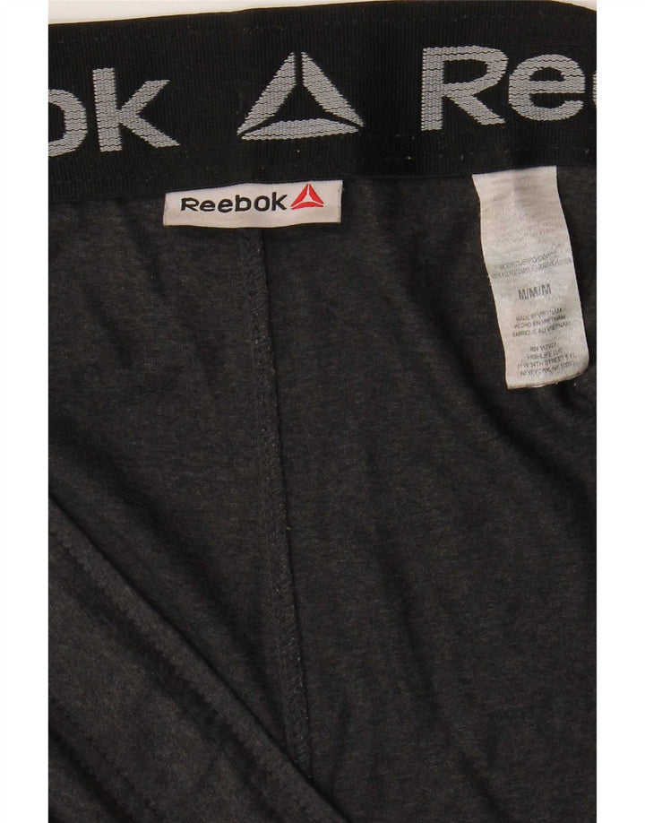 Ανδρικό αθλητικό σορτς Reebok από μεσαίο γκρι πολυεστέρα