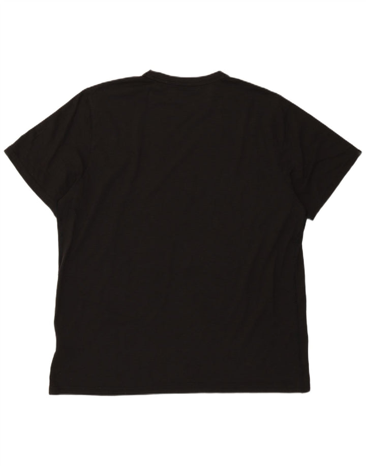 Puma Mens Graphic T-Shirt Top XL Black Polyester