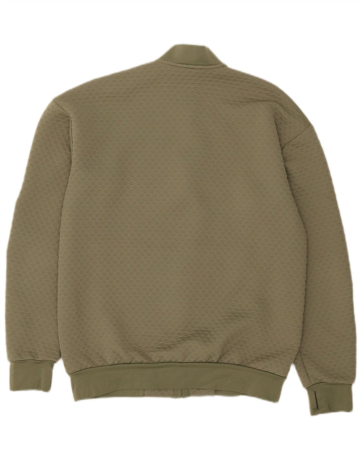 Adidas Mens Graphic Tracksuit Top Jacket Medium Khaki Polyester