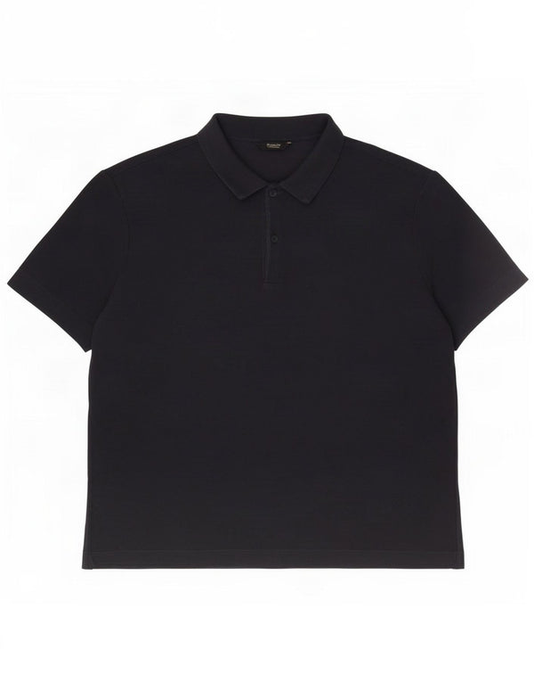 Polo da uomo Massimo Dutti XL in cotone blu navy