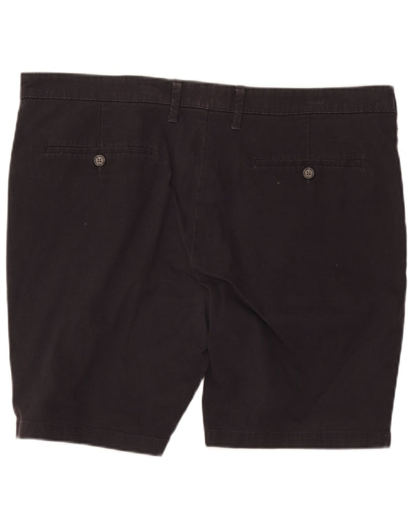 Marks & Spencer Mens Chino Shorts W40 XL Black Cotton