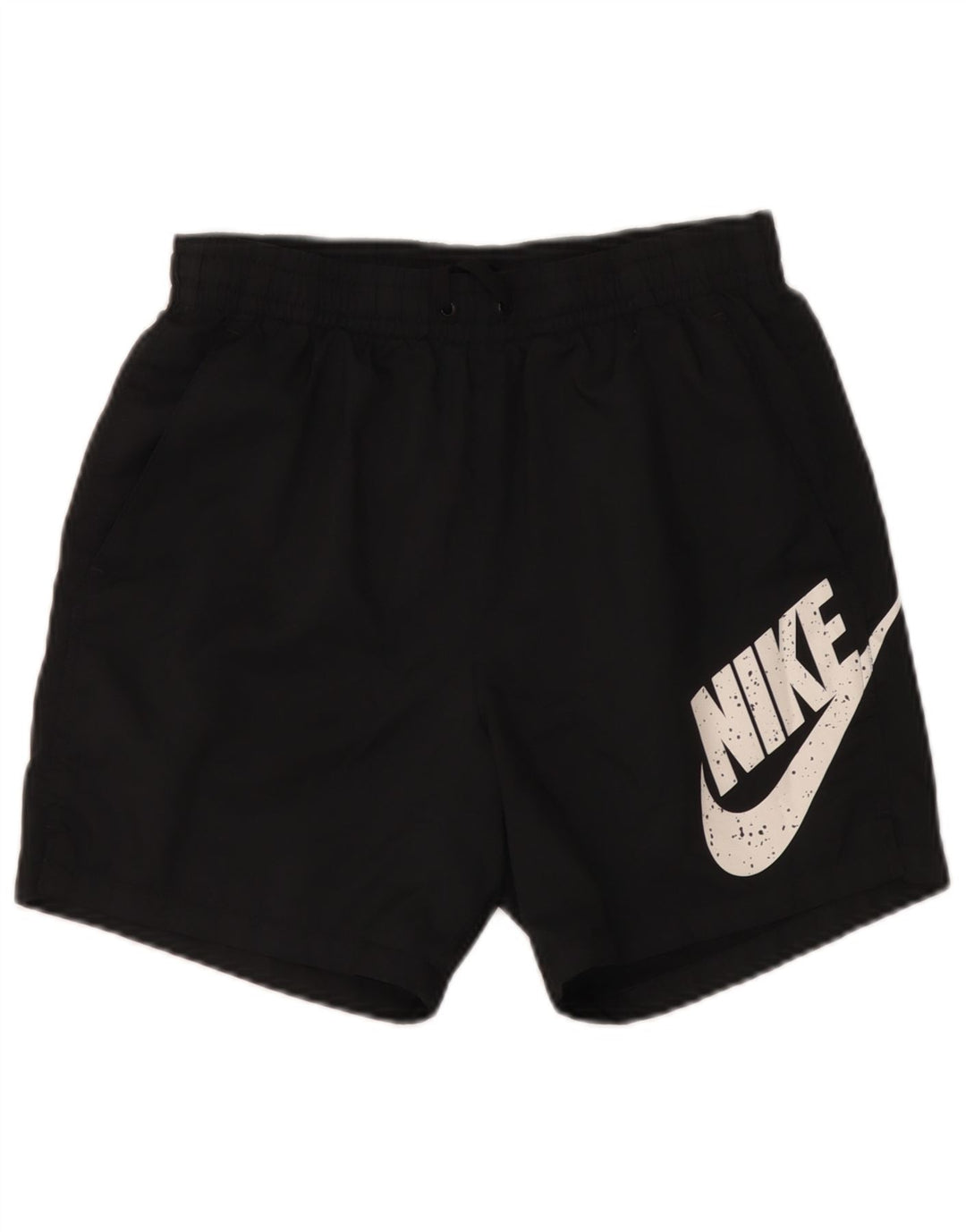 Nike Mens Graphic Sport Shorts Small Black Polyester