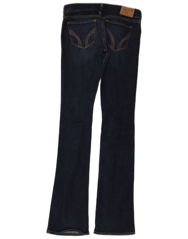 Hollister Jean évasé pour femme US 4 XS W24 L33 Bleu marine Coton