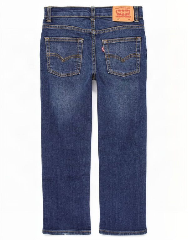 Levi's Ragazzi 511 Jeans Slim 5-6 Anni W22 L19 Cotone Blu