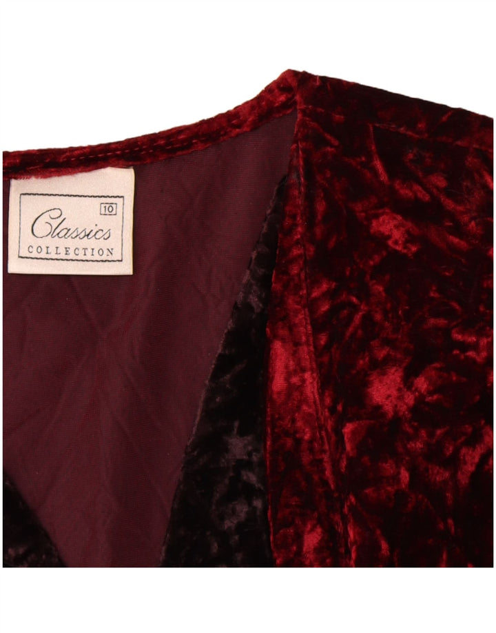 Jachetă Blazer pentru femei Classics, cu tăiere largi, UK 10 Mic Bordeaux