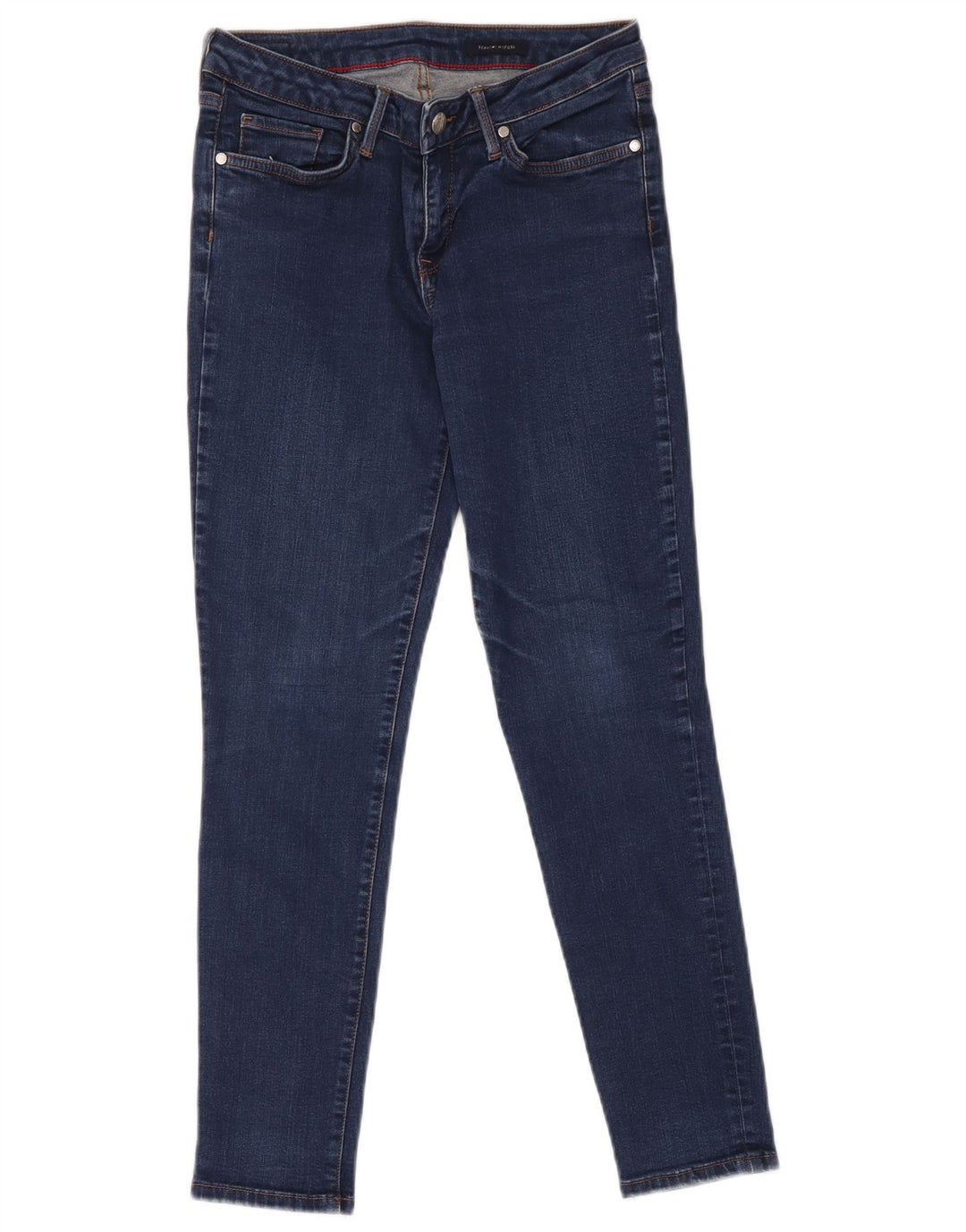 Tommy Hilfiger Womens Skinny Jeans W28 L30 Navy Blue Polyester