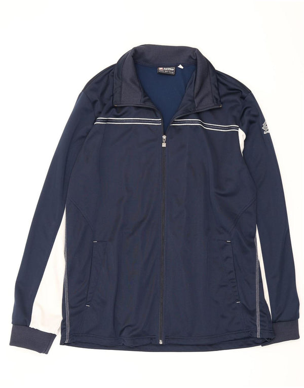 Lotto Veste de survêtement pour homme 3XL Bleu marine Colorblock Polyester