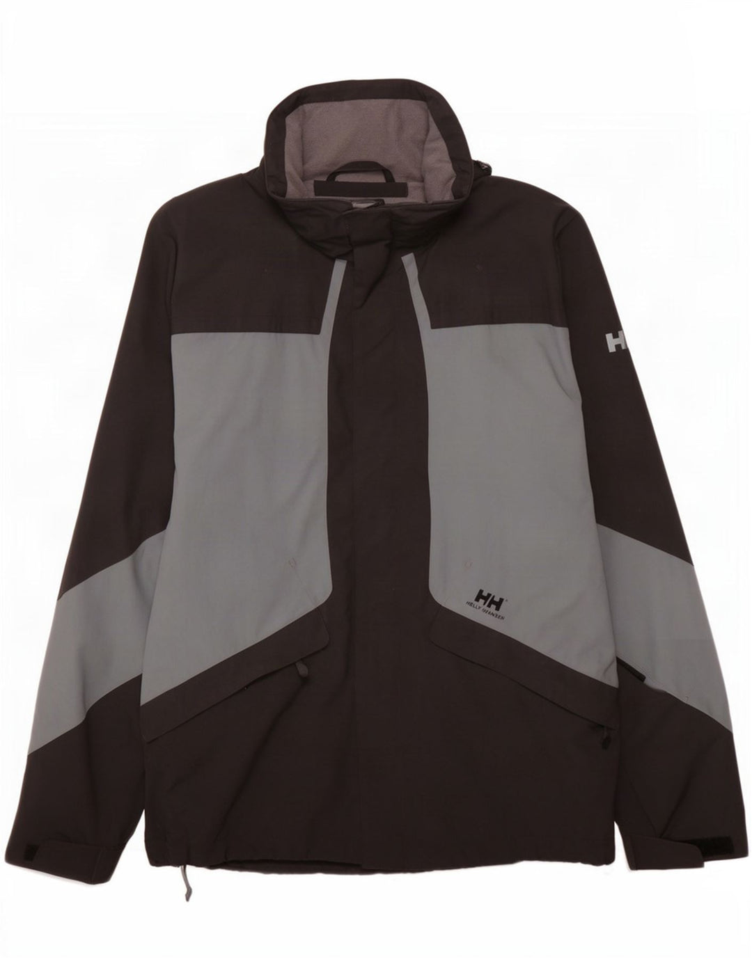 Giacca antipioggia da uomo Helly Hansen UK 38 nylon color block nero medio