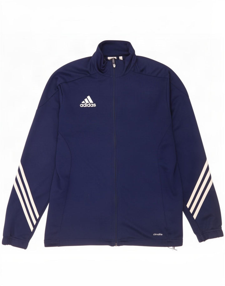 Adidas Mens Climalite Trening Top Jacket Medium Bleumarin Poliester