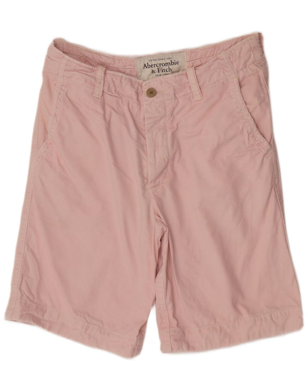 Abercrombie & Fitch Mens Regular Fit Chino Shorts W36 Large Pink Cotton