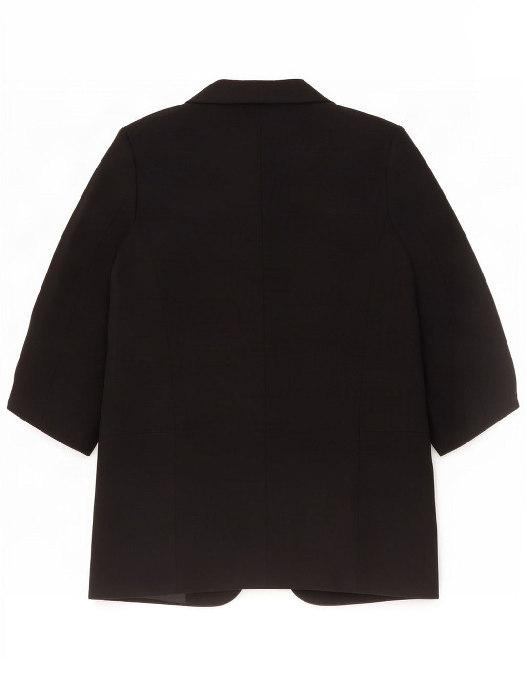 Zara Womens 3/4 Sleeve Open Blazer Jacket UK 10 Small Black Polyester
