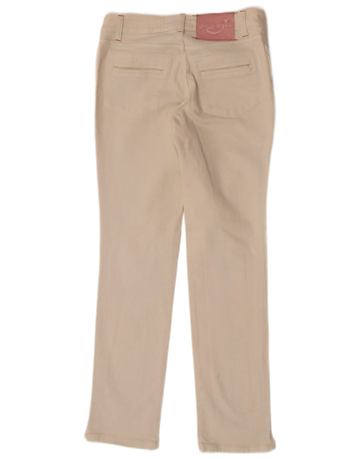 Jacob Cohen Womens Slim Jeans W28 L30 Beige Cotton