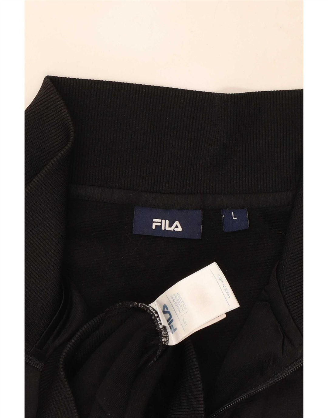Fila Træningsdragt til mænd Topjakke Stor Sort Colourblock Polyester