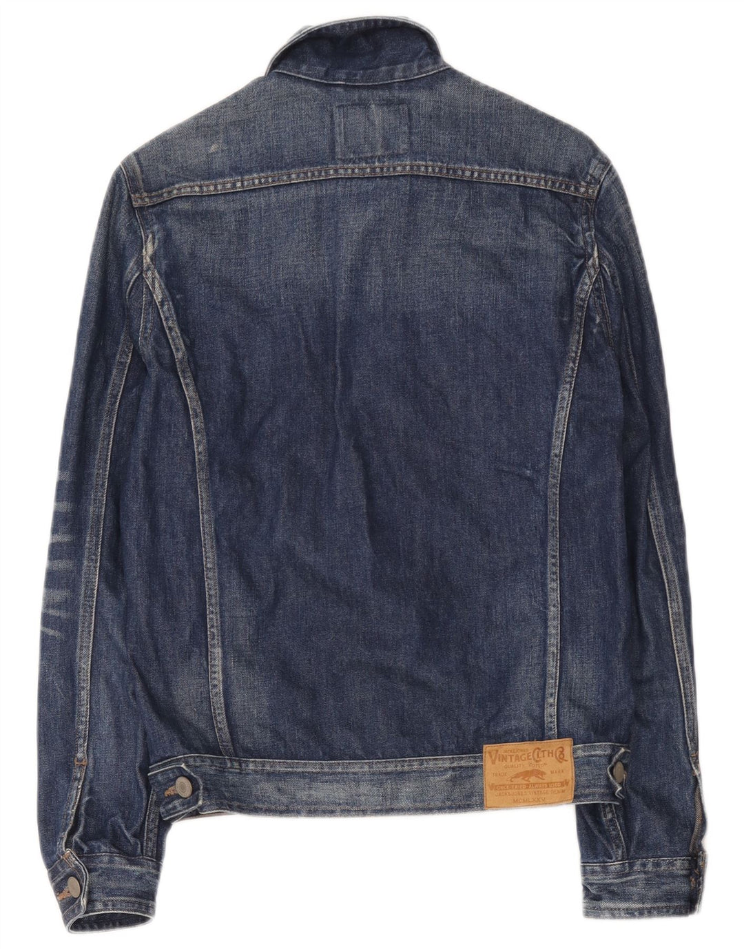 Jack & Jones Womens Denim Jacket UK 36 Small Navy Blue Cotton