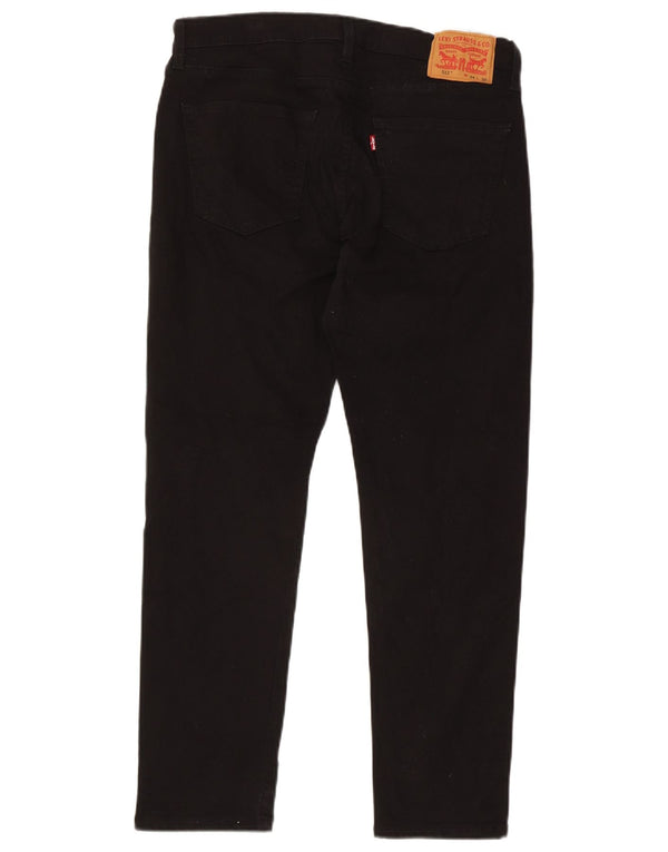 Levi's Mens 512 Slim Tapered Jeans W34 L30 Μαύρο βαμβακερό