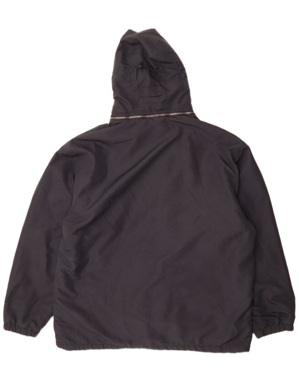 Giacca reversibile con cappuccio da uomo Kappa UK 40 Large blu navy in poliestere