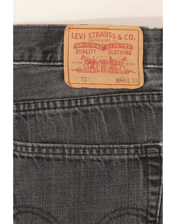 Levi's Vaqueros rectos 751 para hombre W40 L30 Gris