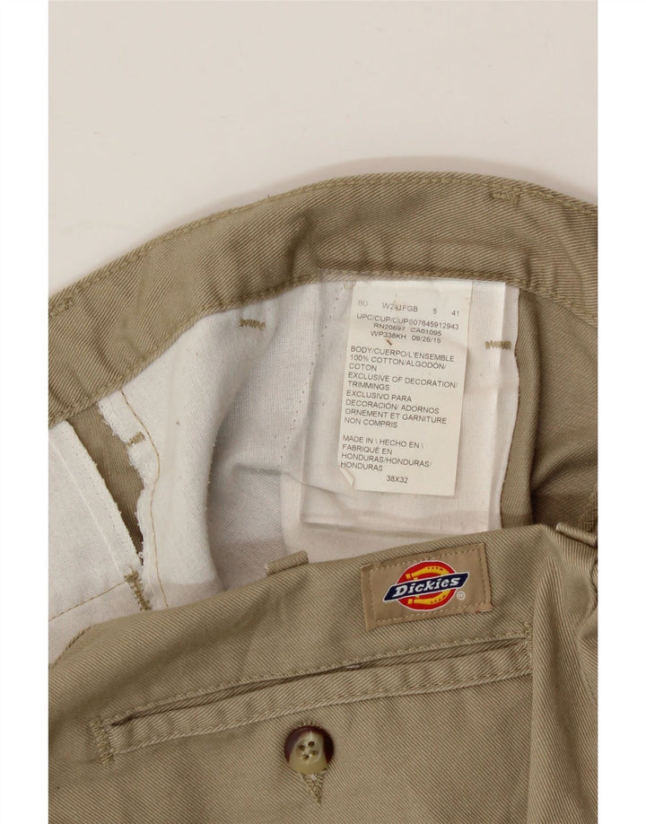 DICKIES Mens Straight Chino Trousers W38 L32 Beige Cotton Vintage Dickies and Second-Hand Dickies from Messina Hembry 