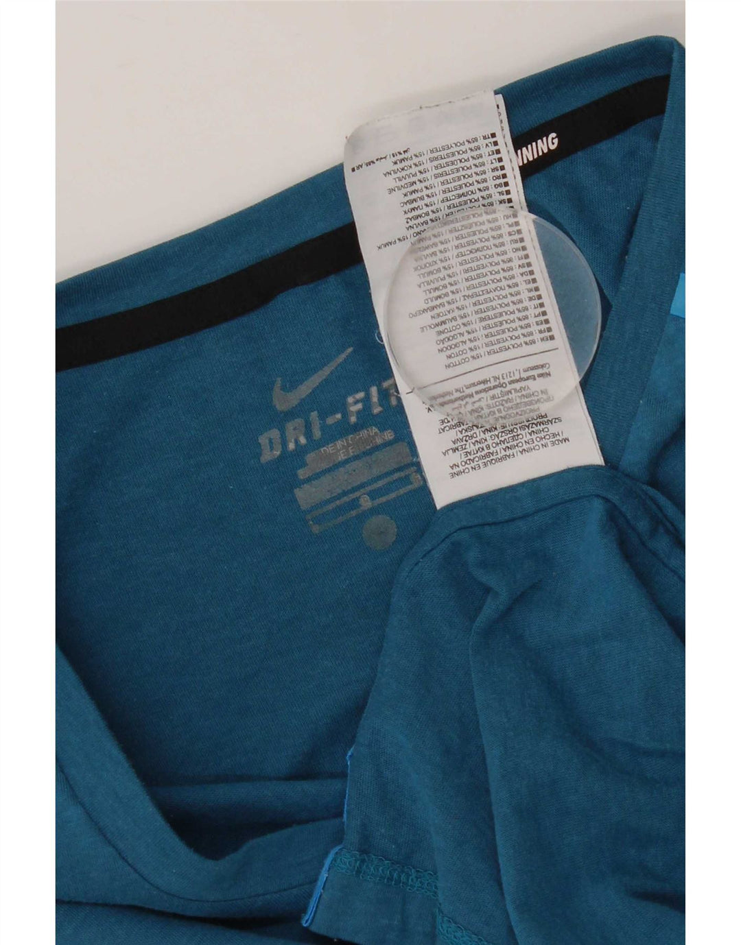 Nike Mens Dri Fit T-Shirt Top Large Blue Polyester