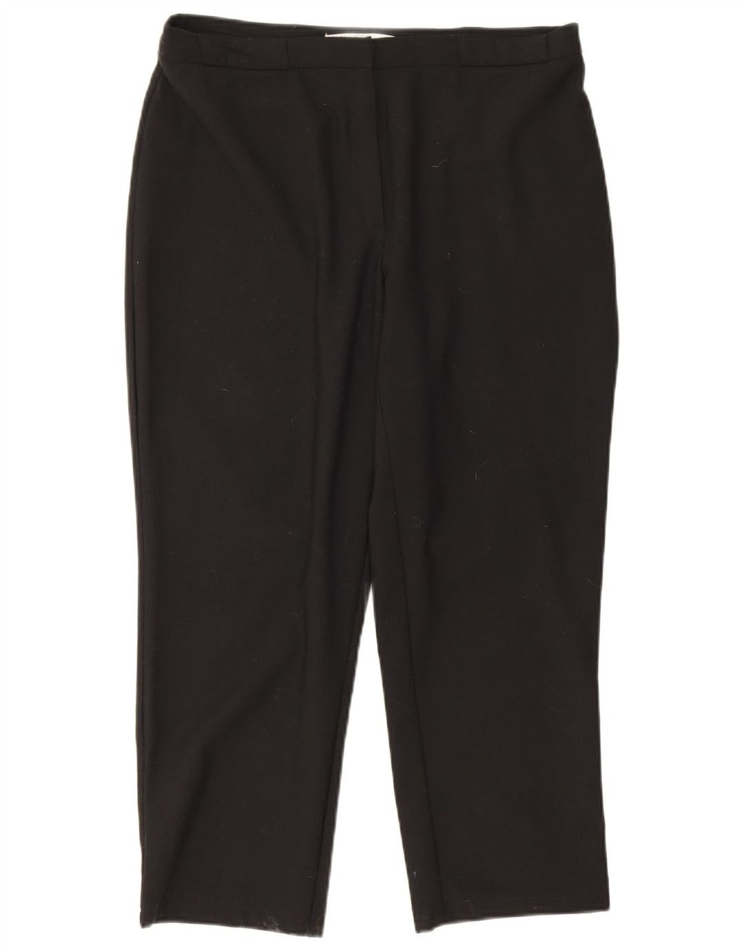 Marella Womens Straight Cropped Trousers W32 L23 Black