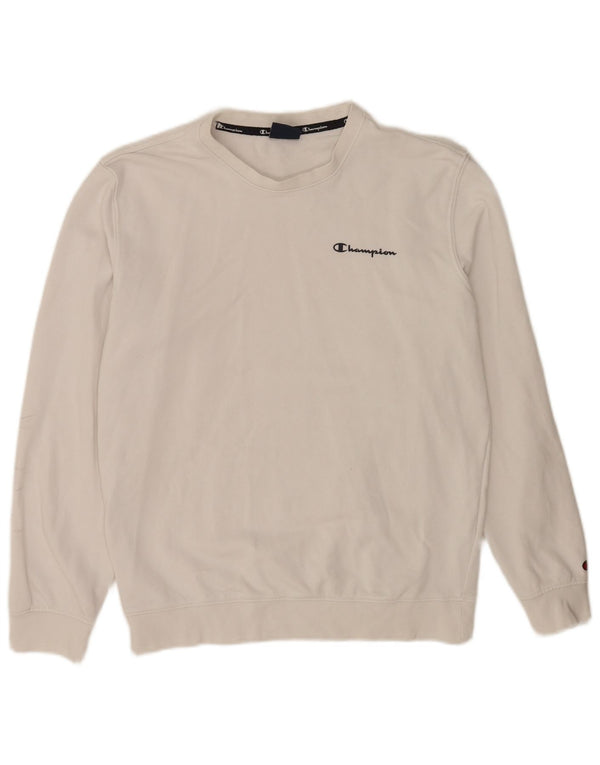 Champion Damen-Sweatshirt mit regulärer Passform, UK 14, mittelweiße Baumwolle