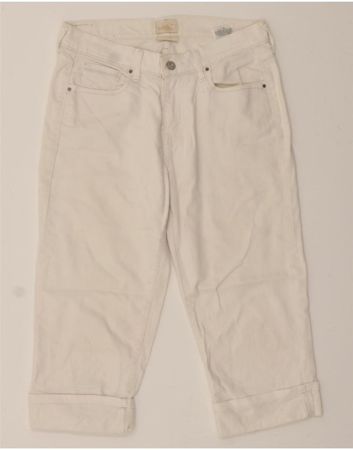 LEVI'S Womens Capri Jeans US 6 Medium W30  Off White Cotton Vintage Levi's and Second-Hand Levi's from Messina Hembry 