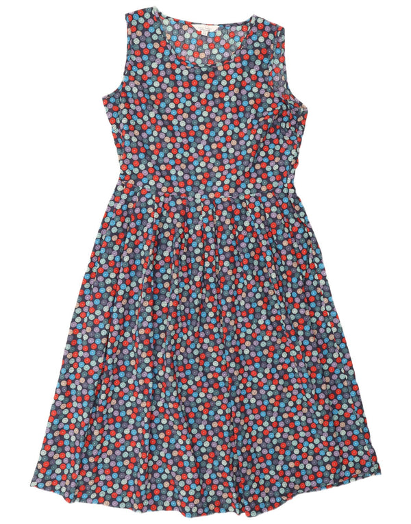 Abito a trapezio da donna Seasalt Cornwall UK 14 grande maculato multicolore