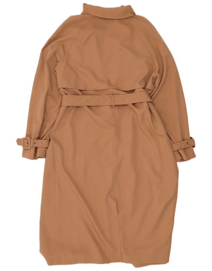 Lipsy Womens Loose Fit Trenchcoat UK 12 Medium Beige Polyester