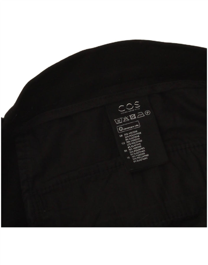 Cos Mens Slim Chino Trousers W34 L29 Black Viscose