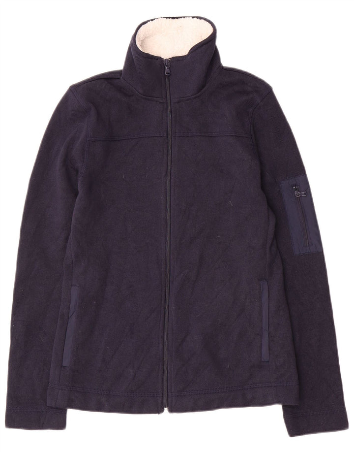Nautica Womens Tracksuit Top Jacket UK 6 XS Navy Blue Polyester