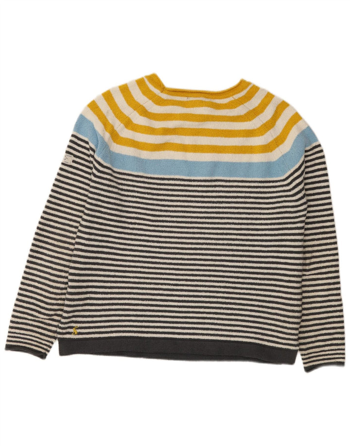 Joules Womens Boat Neck Jumper Sweater UK 12 Medium Multicoloured Striped