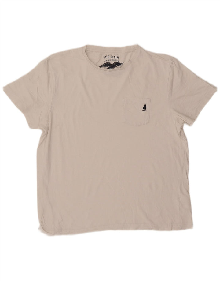 Marlboro Classics Herre T-Shirt Top Stor Hvid Bomuld
