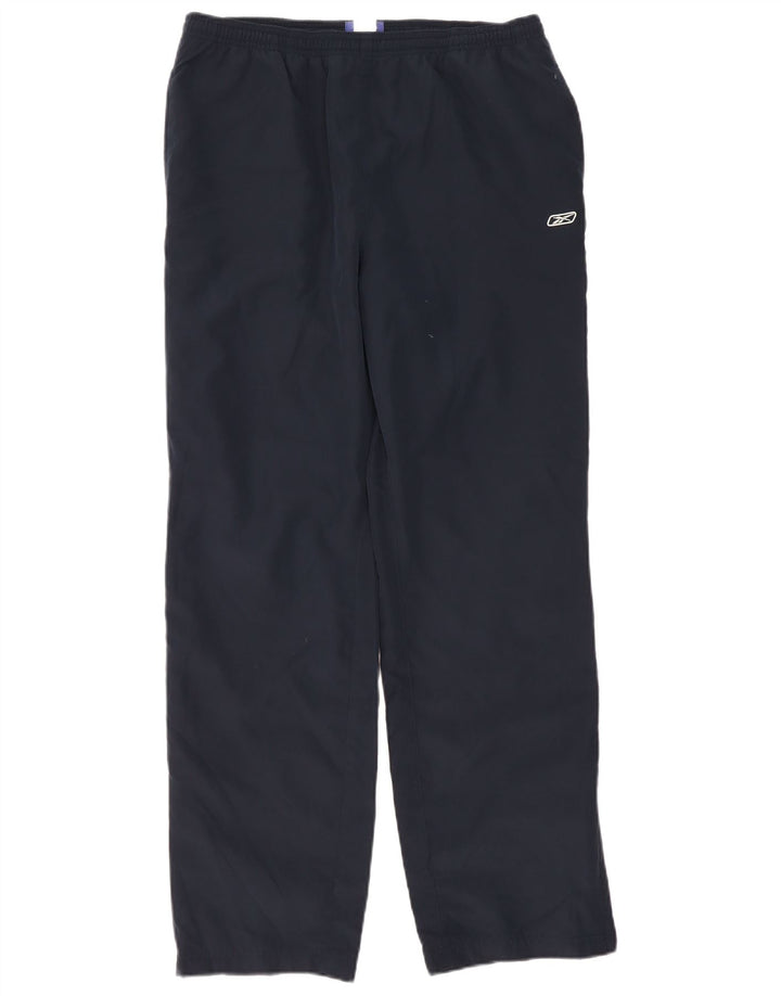 Pantaloni da tuta da donna Reebok UK 14 Large in poliestere blu navy