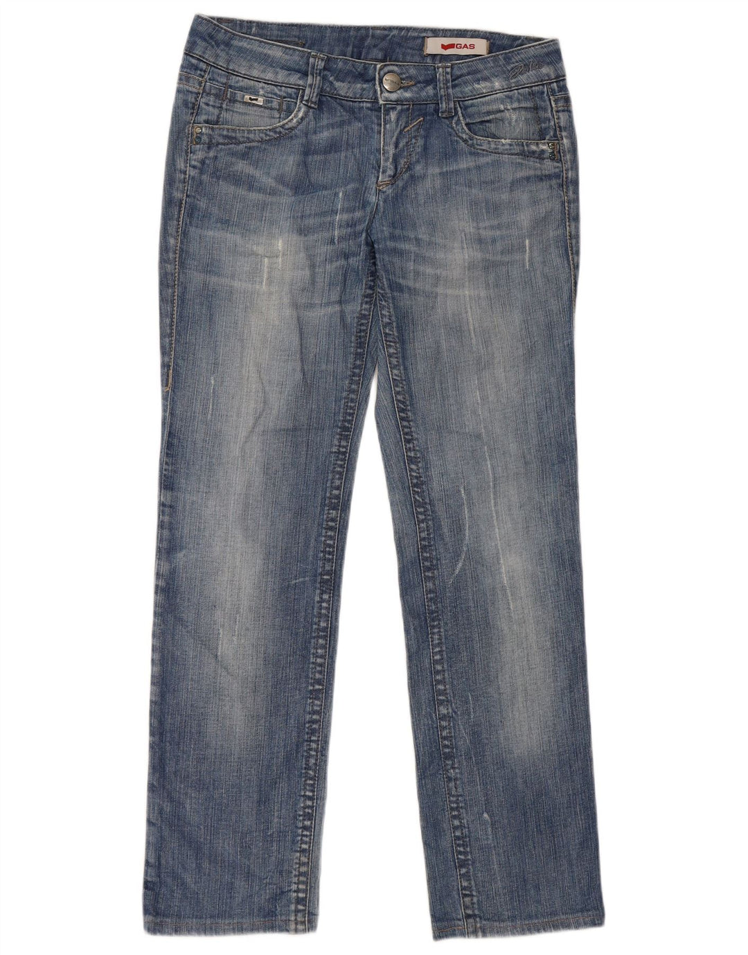 Jeans dritti da donna Gas W30 L31 cotone blu