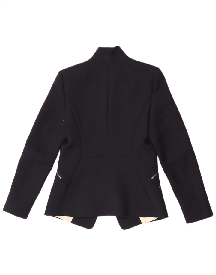 Reiss Γυναικείο σακάκι με 1 κουμπί UK 10 Small Navy Blue Polyester