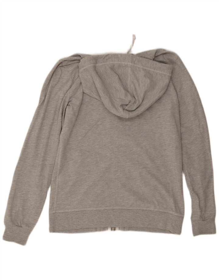 Superdry Mens Zip Hoodie Sweater Medium Grey Cotton