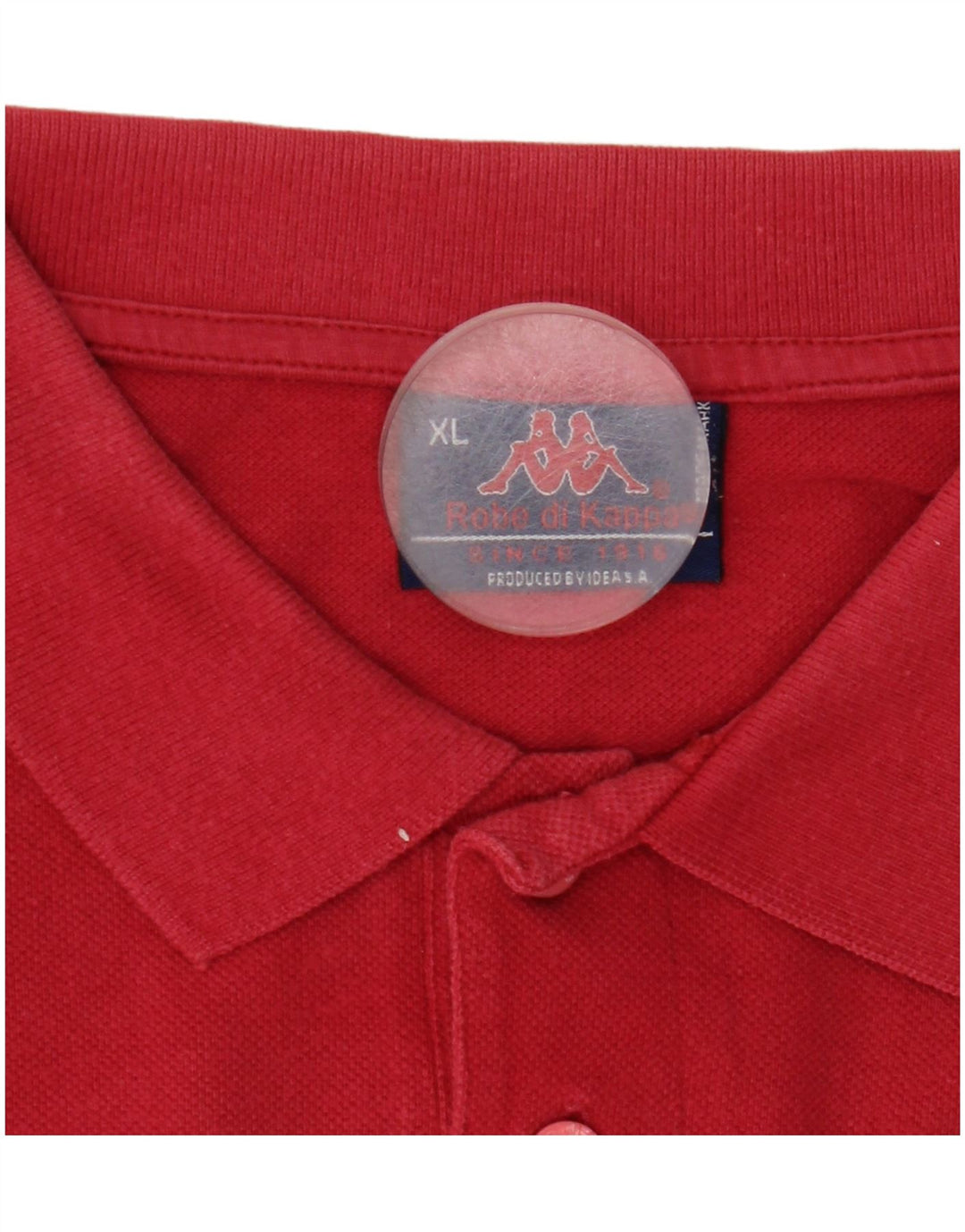 Kappa Mens Long Sleeve Polo Shirt XL Red