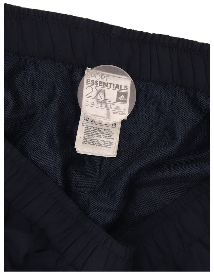 Adidas Mens Climalite Sport Shorts 2XL Navy Blue Polyester