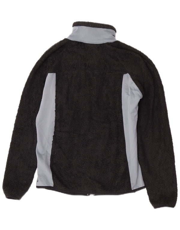 Columbia Womens Fleece Jacket UK 14 Medium Black Colorblock Poliester