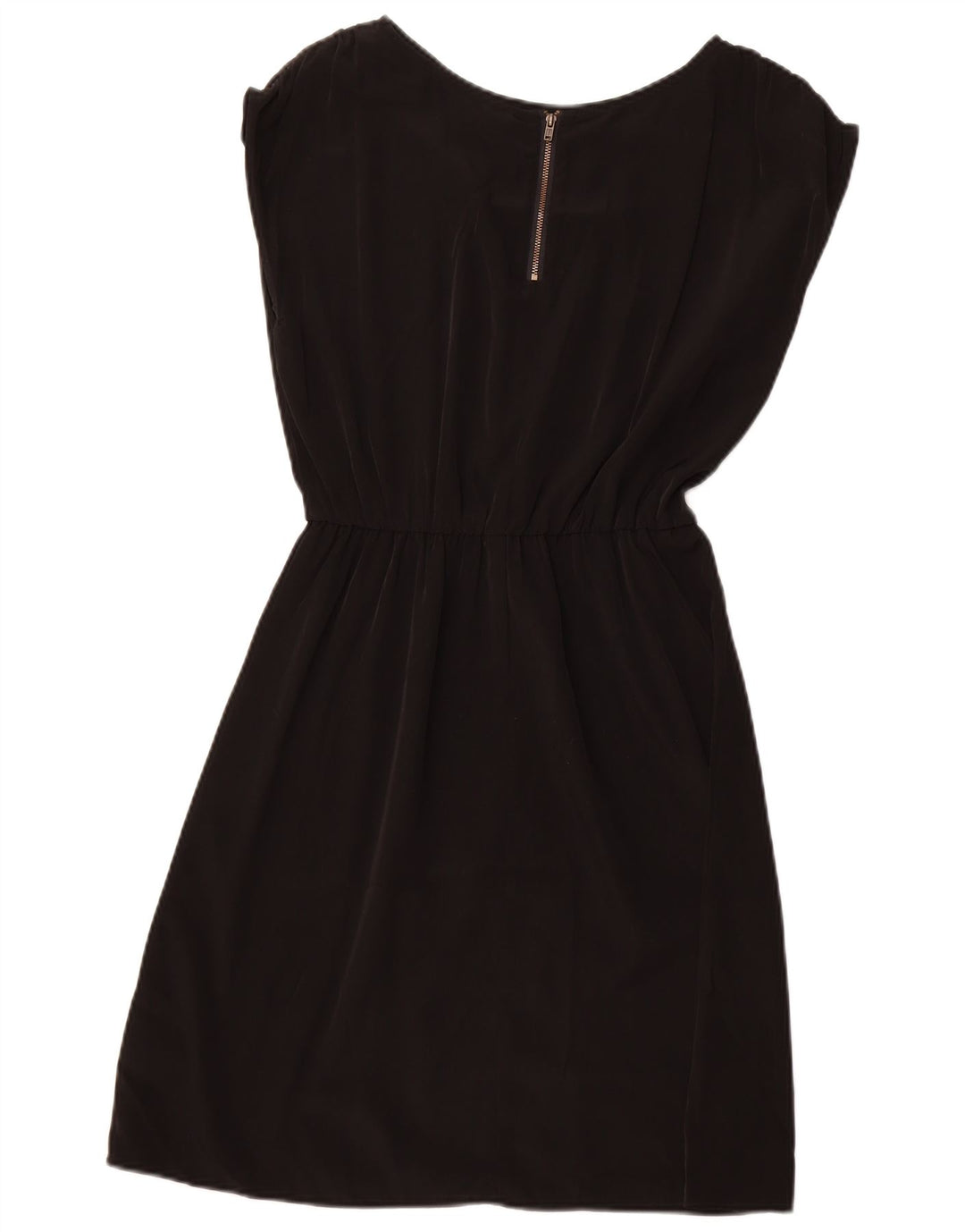 MOSSIMO Dame A-Line Kjole UK 10 Lille sort polyester
