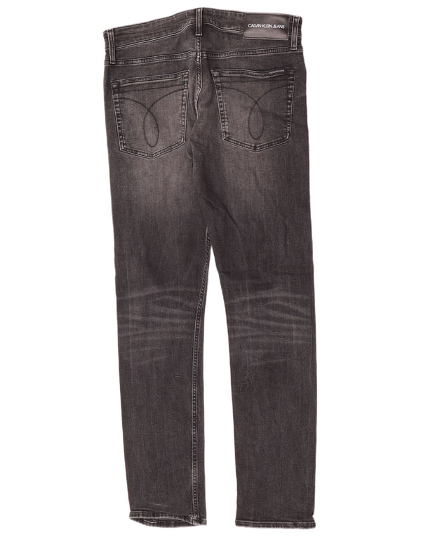 Calvin Klein Mens Slim Jeans W32 L32 Grey Cotton