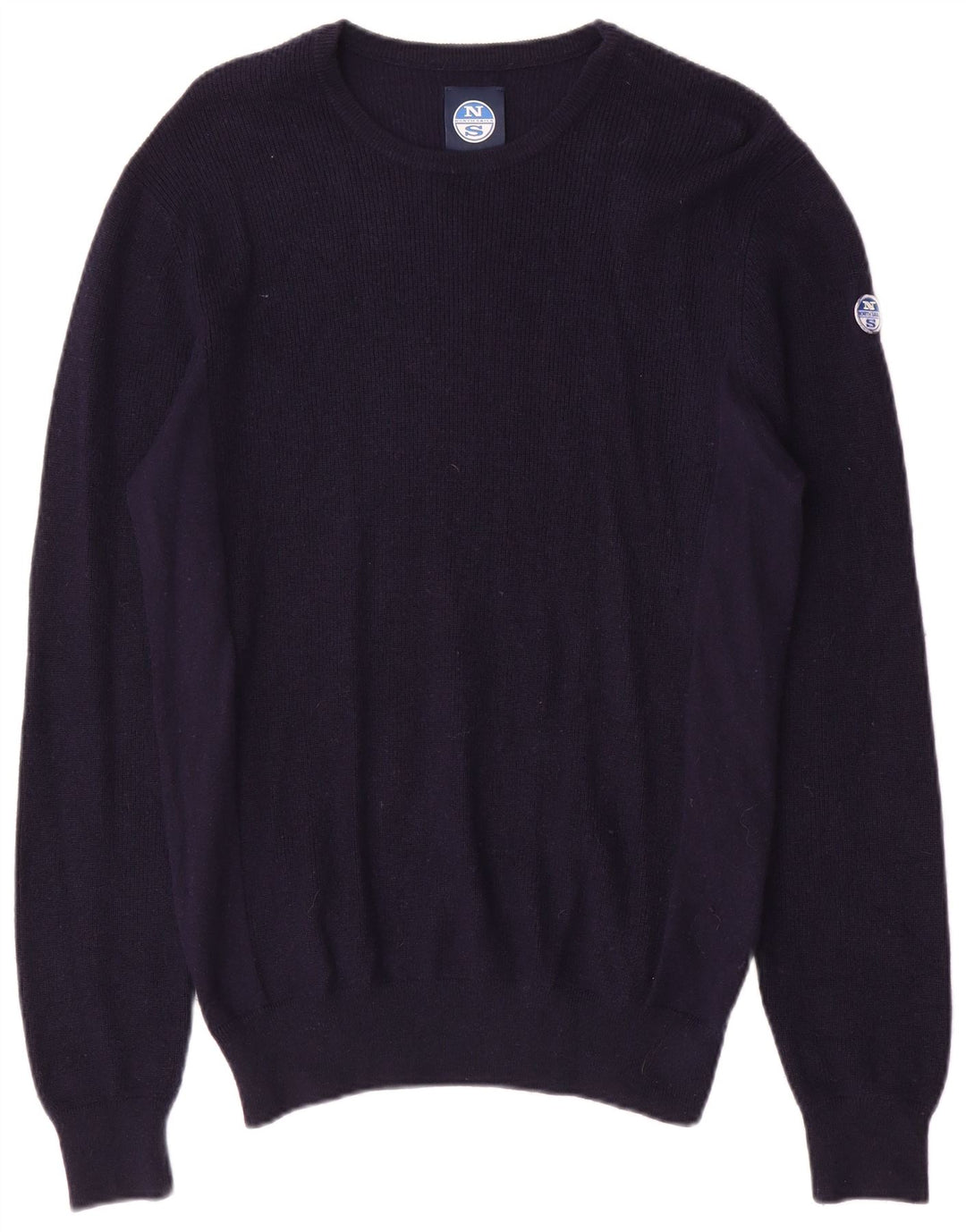 North Sails Mens Crew Neck Jumper Sweater Medium Navy Blue Cotton